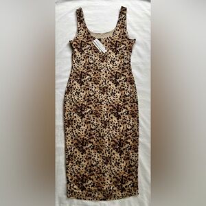 Bar III Leopard Print Midi Dress